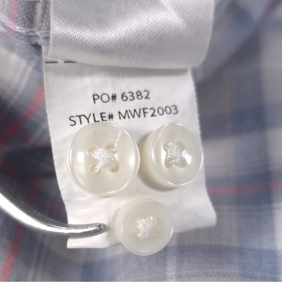 FAHERTY Plaid Long Sleeve‎ Shirt Cotton Lyocell Blend Style MWF2003 Size XL - Picture 10 of 10